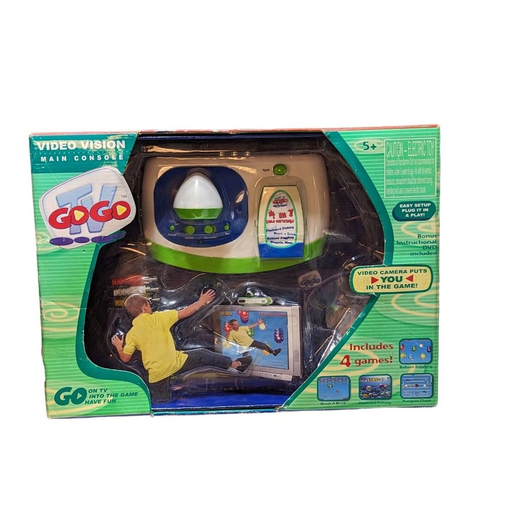 Video Vision Main Console, Puts you in the Game, With 4 Games Learning Game Rare